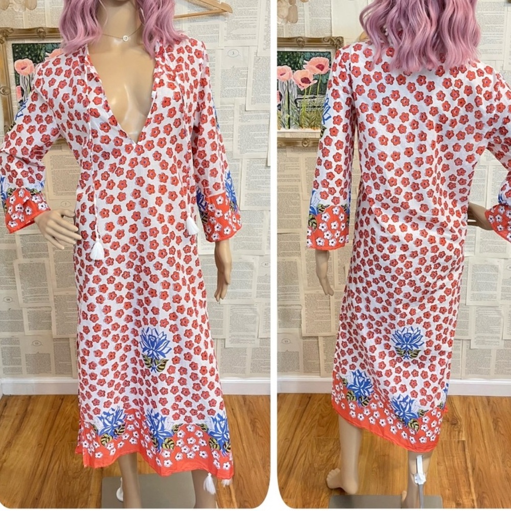 J Crew Floral Kaftan